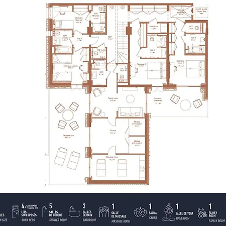 Antares Naos 204d - Huge Duplex Luxury Inski Out Appartement Méribel